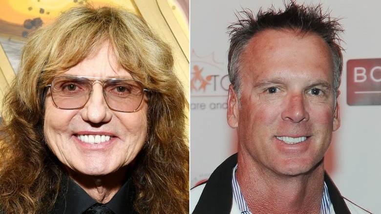 David Coverdale e Chuck Finley in file di foto separate