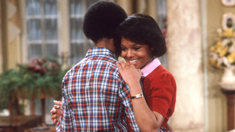 Janet Jackson sul set di Different Strokes