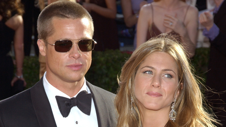 Brad Pitt e Jennifer Aniston a un evento