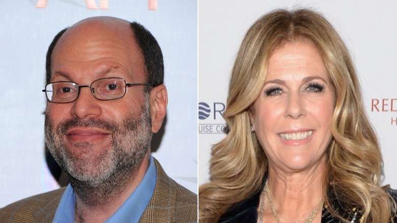 Scott Rudin sorride e Rita Wilson sorride