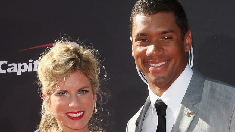 Ashton Meem e Russell Wilson, tappeto rosso