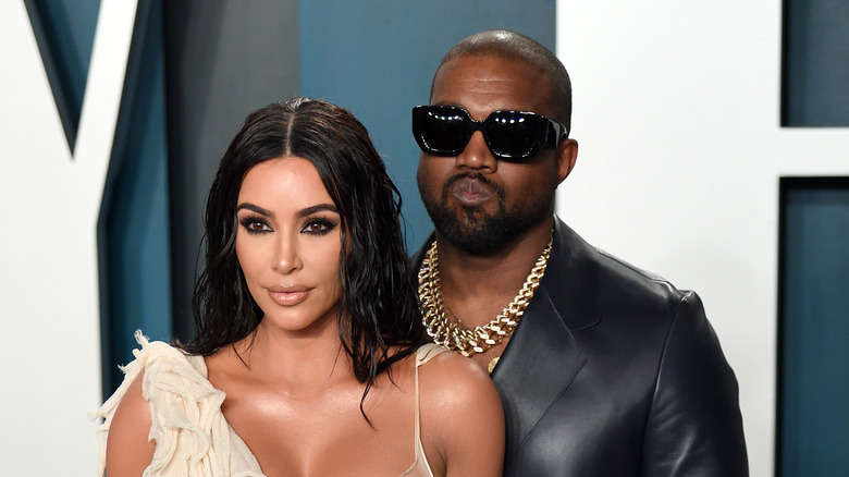 Kim Kardashian con l'ex Kanye West