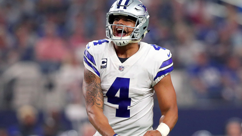 Dak Prescott celebra un TD