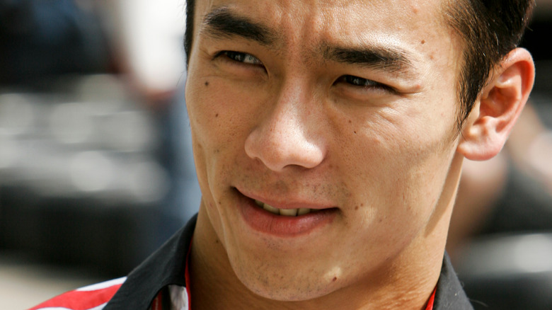 Takuma Sato all'evento di corsa 