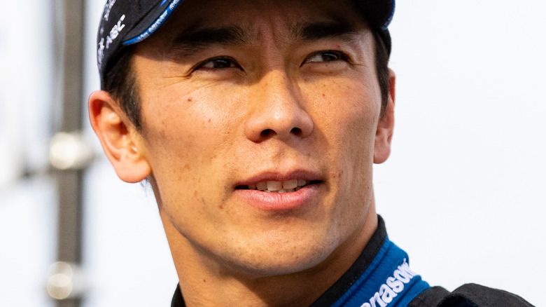 Takuma Sato all'evento di corsa 