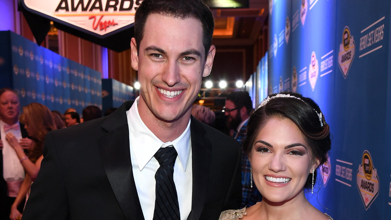 Joey Logano e Brittany Baca ai NASCAR Awards