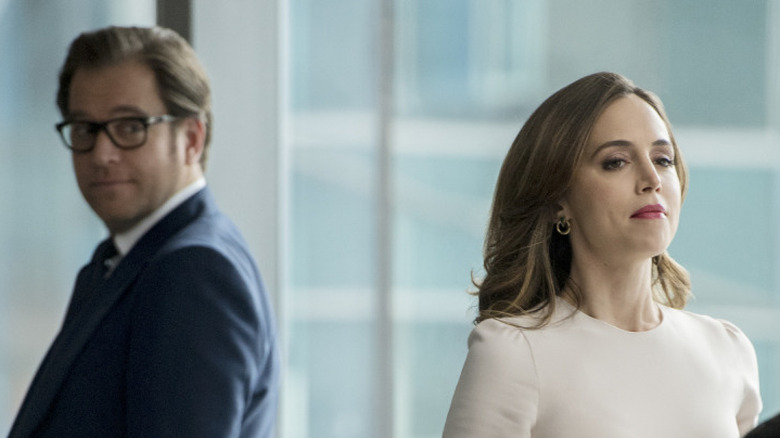 Michael Weatherly ed Eliza Dushku su Bull