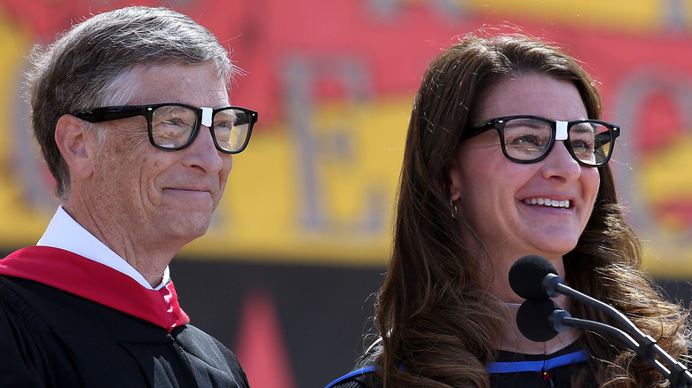 Bill e Melinda Gates alla cerimonia di inaugurazione 