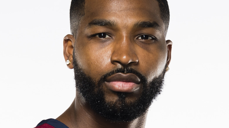 Tristan Thompson con un'espressione seria