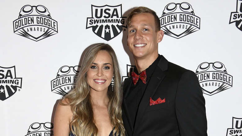 Caeleb Dressel e Meghan Haila ai Golden Goggle Awards 2019