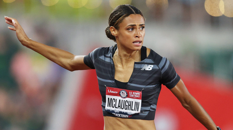 Sydney McLaughlin in gara all'evento