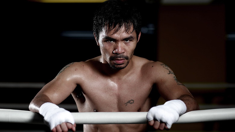 Manny Pacquiao dentro il ring