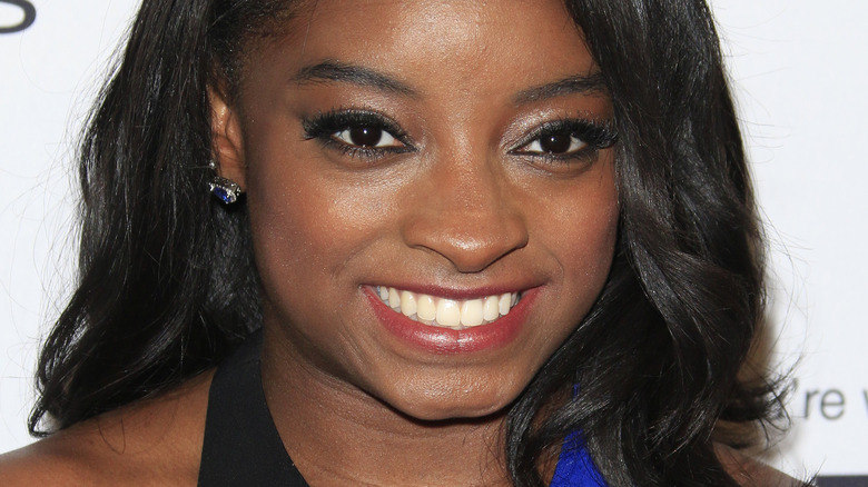 Simone Biles, in posa