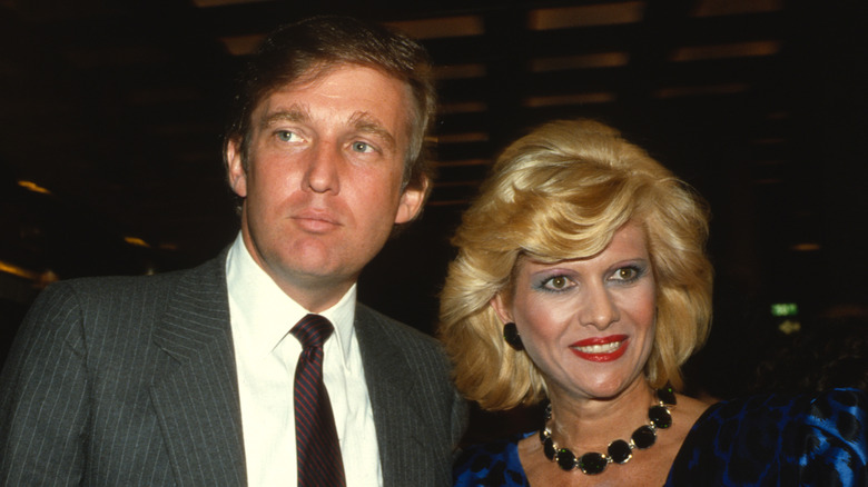 Donald Trump e Ivana Trump all'evento