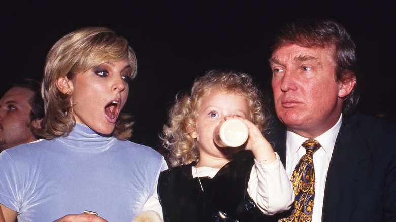 Marla Maples con Tiffany Trump e Donald Trump