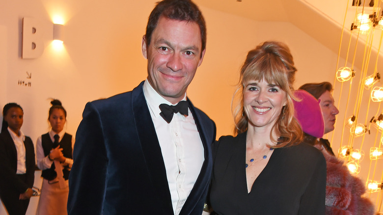 Dominic West e Catherine FitzGerald a un evento