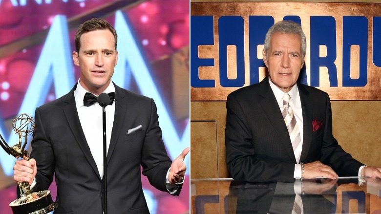 Mike Richards accetta Emmy, Alex Trebek posa sul set