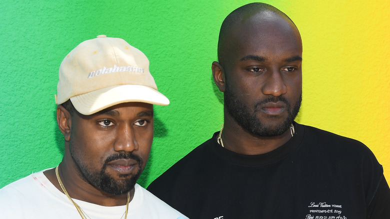 Kanye West in posa con Virgil Abloh