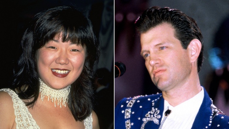 Margaret Cho sorride, Chris Isaak si esibisce sul palco