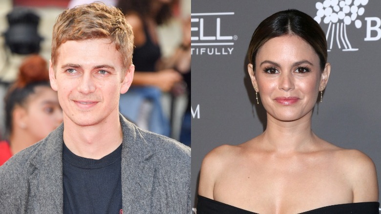 Hayden Christensen sorride (a sinistra), Rachel Bilson sorride (a destra)