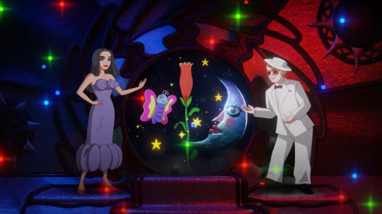 Dua Lipa ed Elton John come personaggi dei cartoni animati