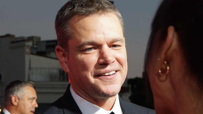 Matt damon sorride fuori