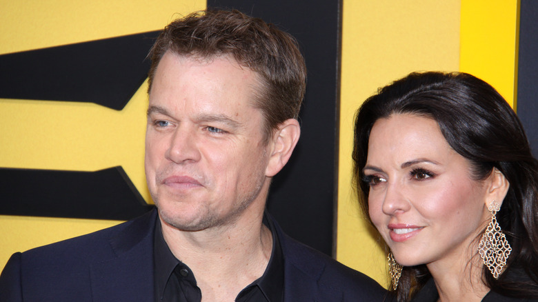 Matt Damon e Luciana Barroso posano insieme