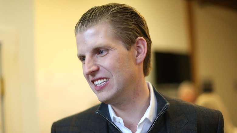 Eric Trump parla alla stampa