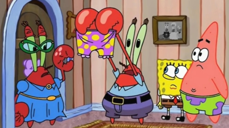 Spongbob Squarepants Mr. Krabs con biancheria intima