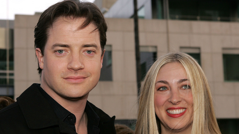 Brendan Fraser e Afton Smith posano insieme