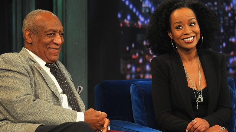 Bill Cosby e Tempestt Bledsoe durante l'intervista