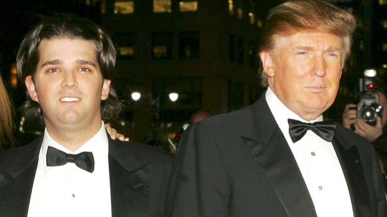 Donald Trump Jr. e suo padre 