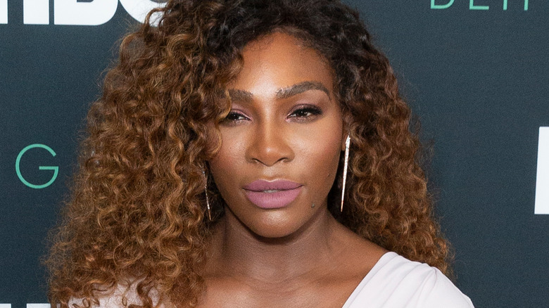 Serena Williams in posa per le telecamere