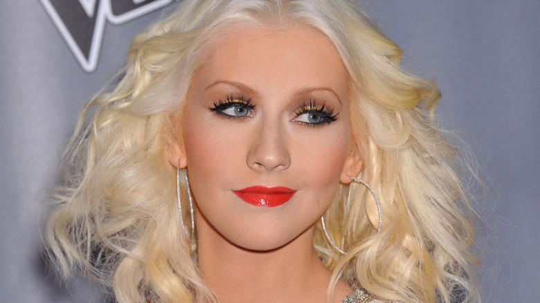 Christina Aguilera sul red carpet di The Voice