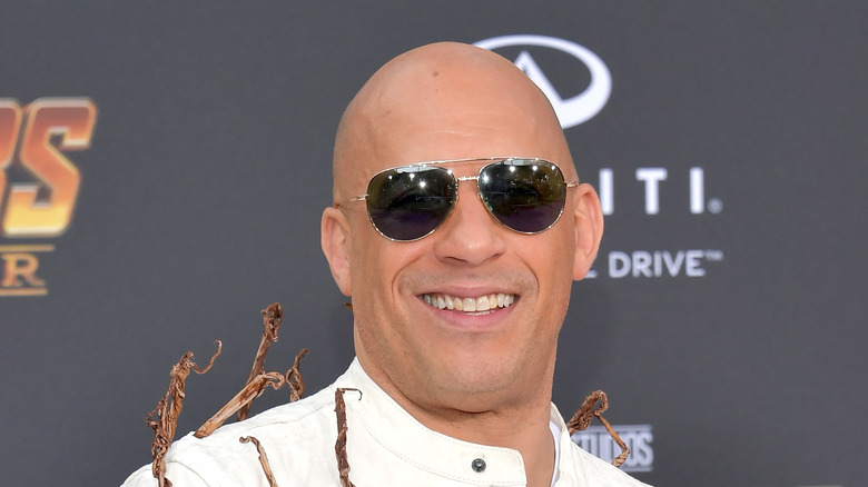 Vin Diesel in posa sul red carpet