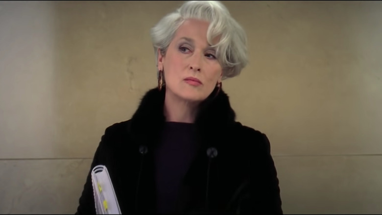 Meryl Streep nei panni di Miranda Priestly in Il diavolo veste Prada