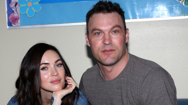 Brian Austin Green e Megan volpe posano