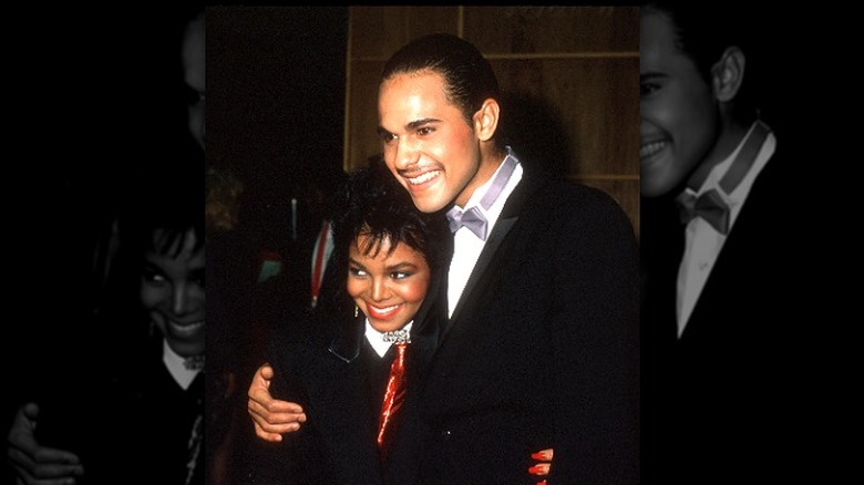 Janet Jackson e James DeBarge sorridenti