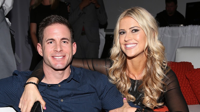 Tarek El Moussa e Christina Hall a un evento 