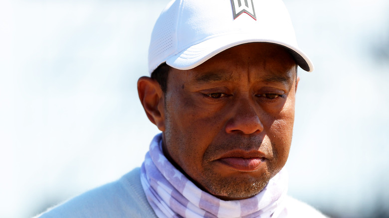 Tiger Woods sembra triste