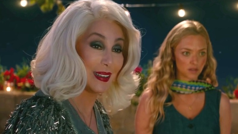 Cher in Mamma Mia! con Amanda Seyfried