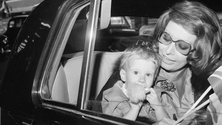 Sophia Loren con il figlio Edoardo Ponti