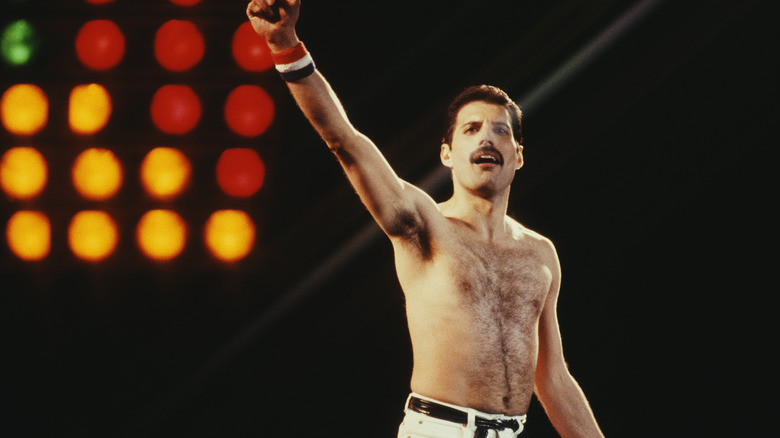 Freddie Mercury si esibisce