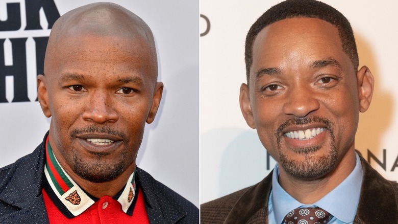 Jamie Foxx; Will Smith sorridente