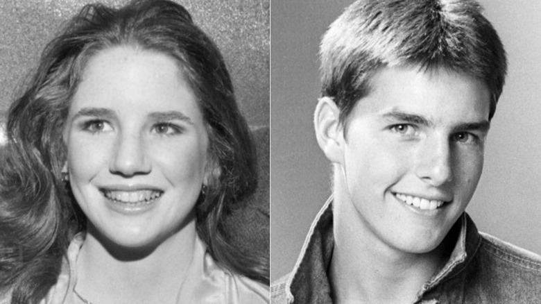 Melissa Gilbert sorride, Tom Cruise sorride 