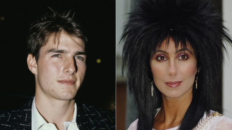 Tom Cruise in posa, Cher indossa una parrucca 