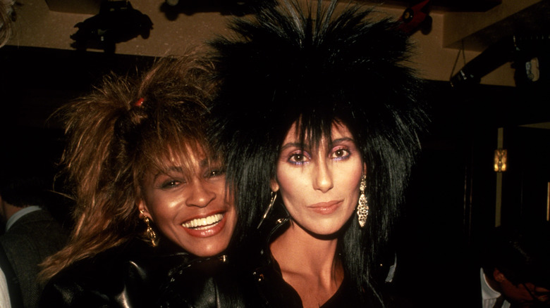Tina Turner e Cher in posa