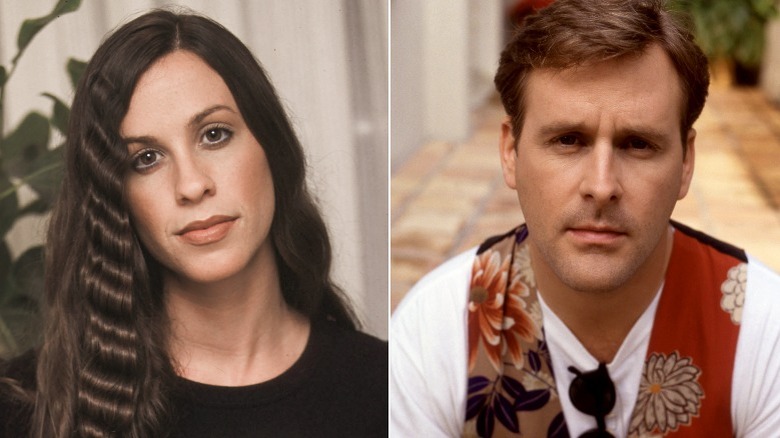 Alanis Morissette, Dave Coulier in posa