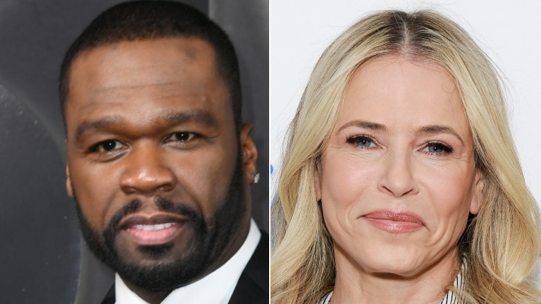 Immagini separate di 50 Cent e Chelsea Handler