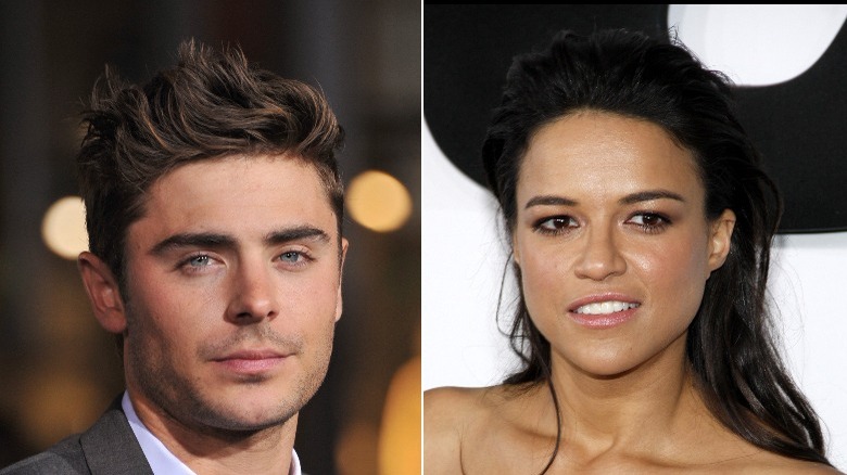 Zac Efron e Michelle Rodriguez sorridono nelle foto a schermo condiviso